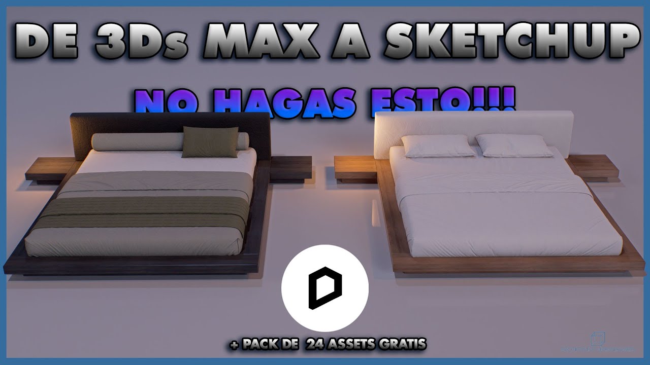De 3Ds Max a SketchUp | Pack de mobiliario de D5 render 2.6 | Assets pro