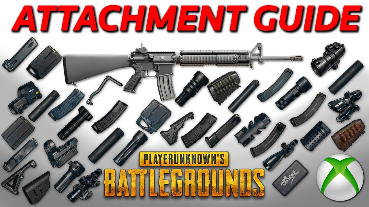 PUBG Xbox One - Comprehensive Attachment Guide - What Does Each Attachment Do?