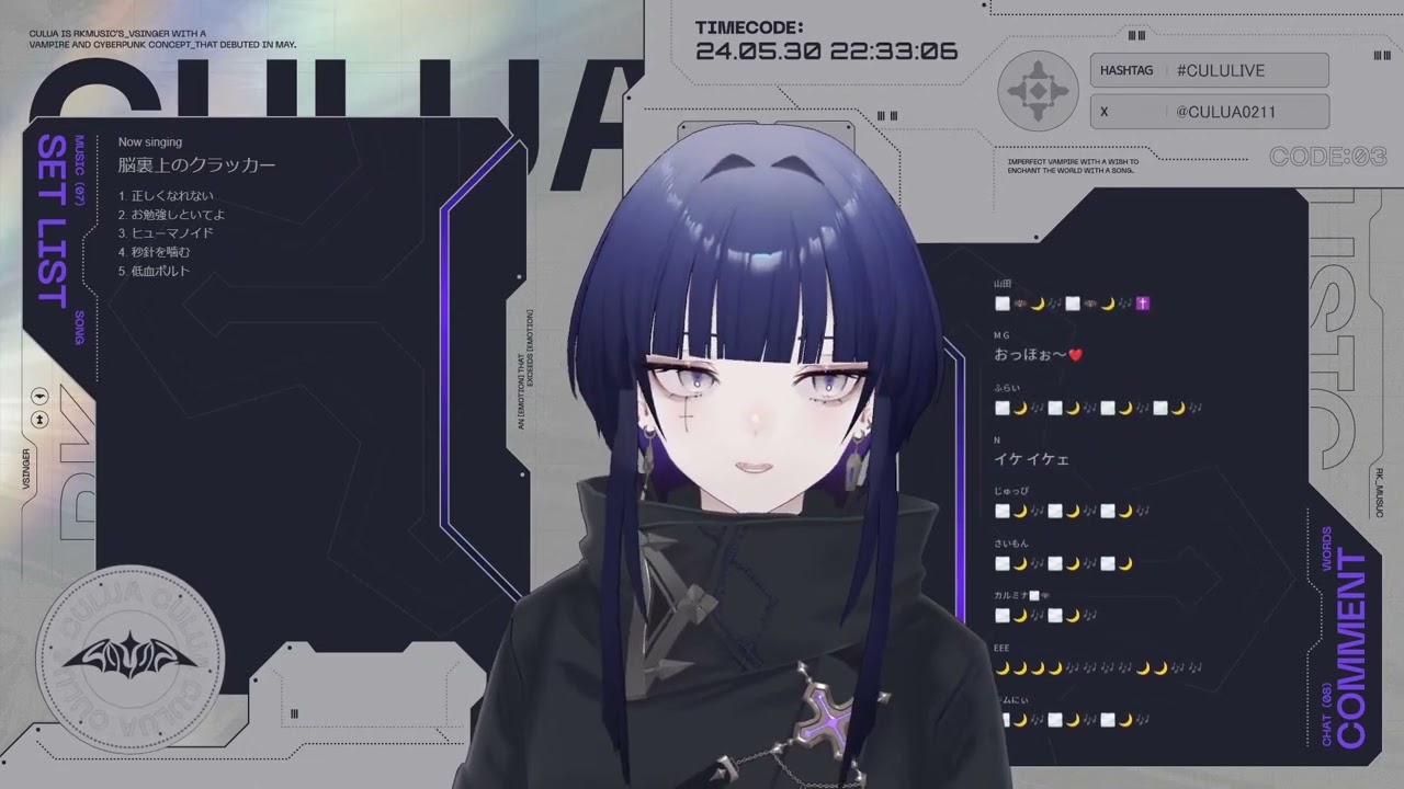 [CULUA] 脳裏上のクラッカー / ずっと真夜中でいいのに。