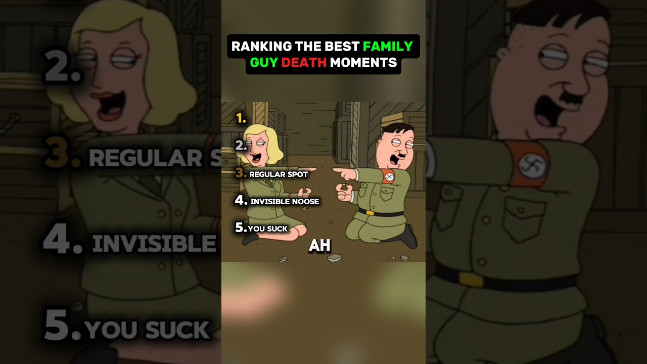 Ranking The Best Family Guy Death Moments.😂