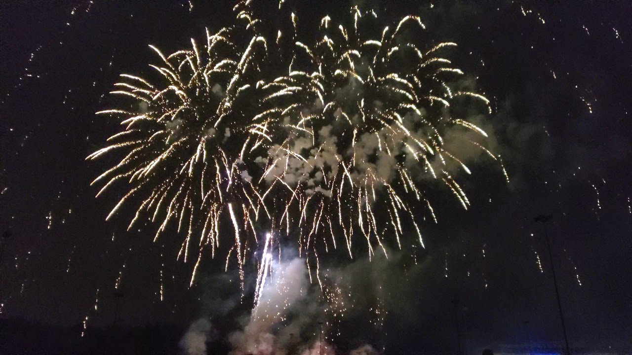 Firework accidental explosion. Set off the car alarms.