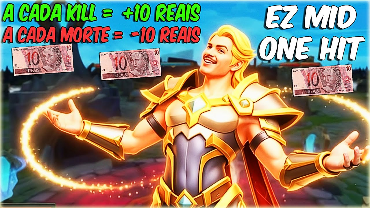 CADA KILL DE EZREAL = +R$10 😱 | EZREAL MID ONE HIT (BUILD INSANA)