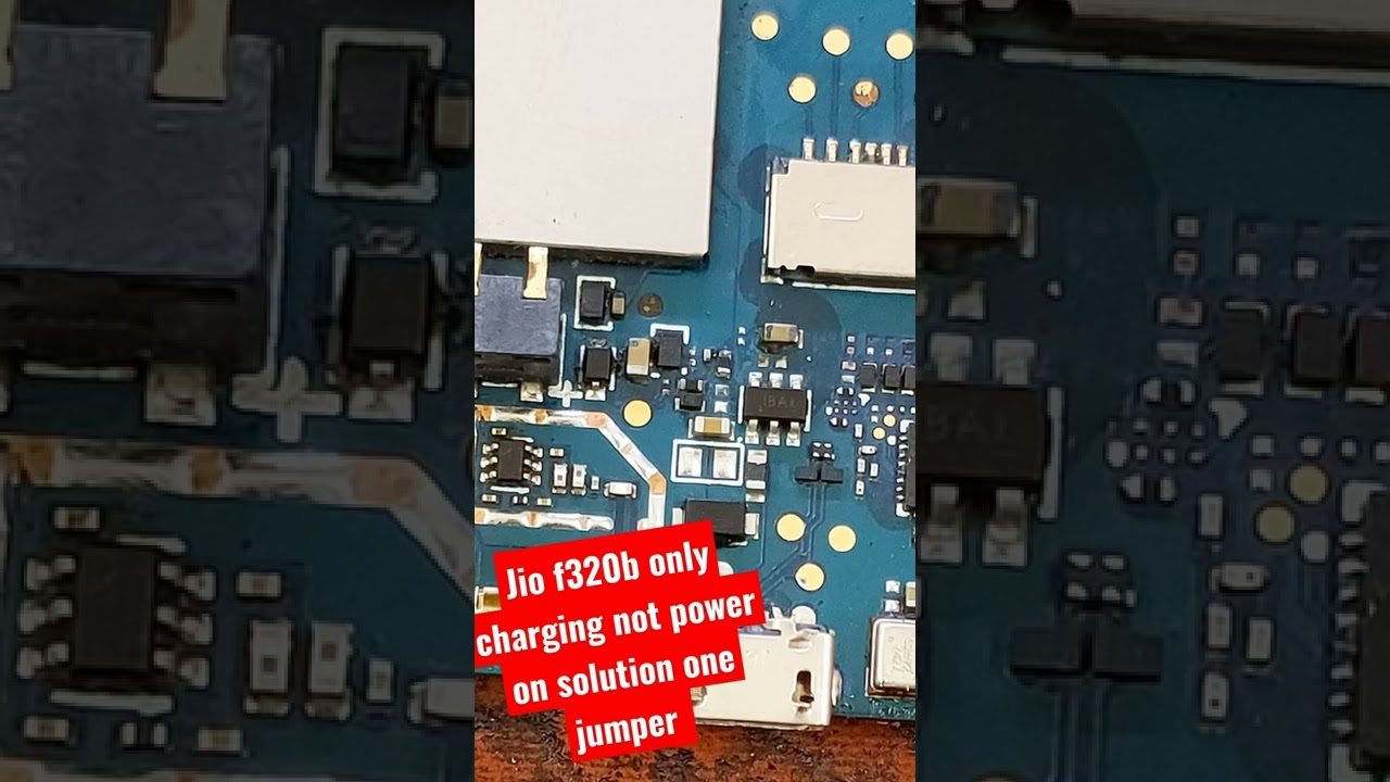 LYF JIO F320B ONLY CHARGING NOT POWER ON SOLUTION 1 JUMPER 🔥🔥🔥