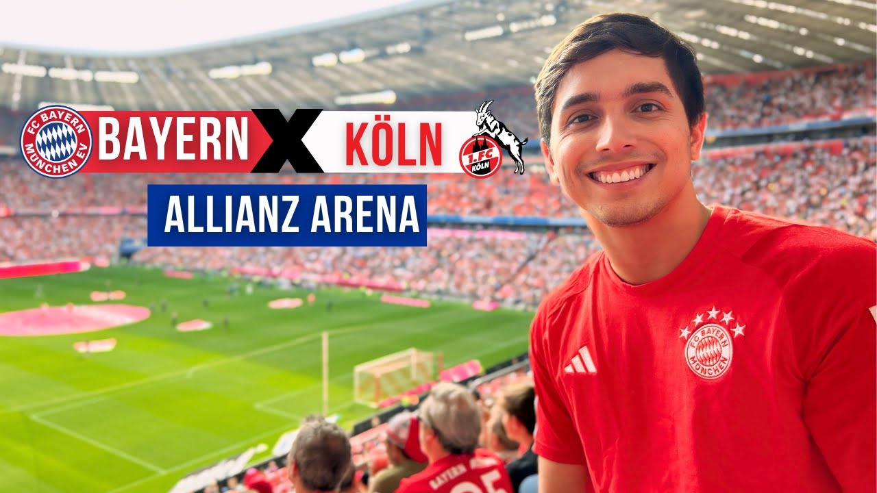 Jogo do FC BAYERN de MUNIQUE na Allianz Arena! // Turismo na Alemanha