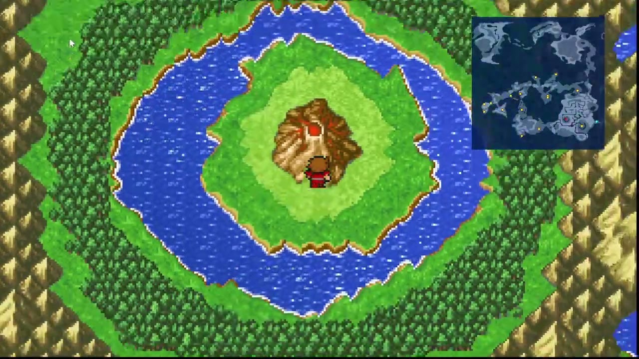 Final fantasy 1 (#5): fire crystal, airship, and the trial