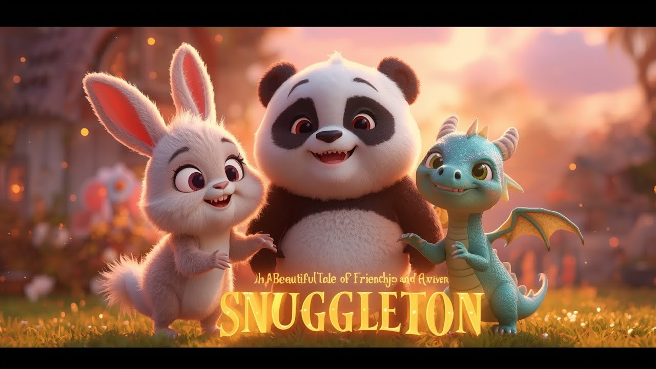 Kids Animation - Binky The Rabbit & Bao’s The Panda Big Adventure - The Baby Dragon Rescue Story