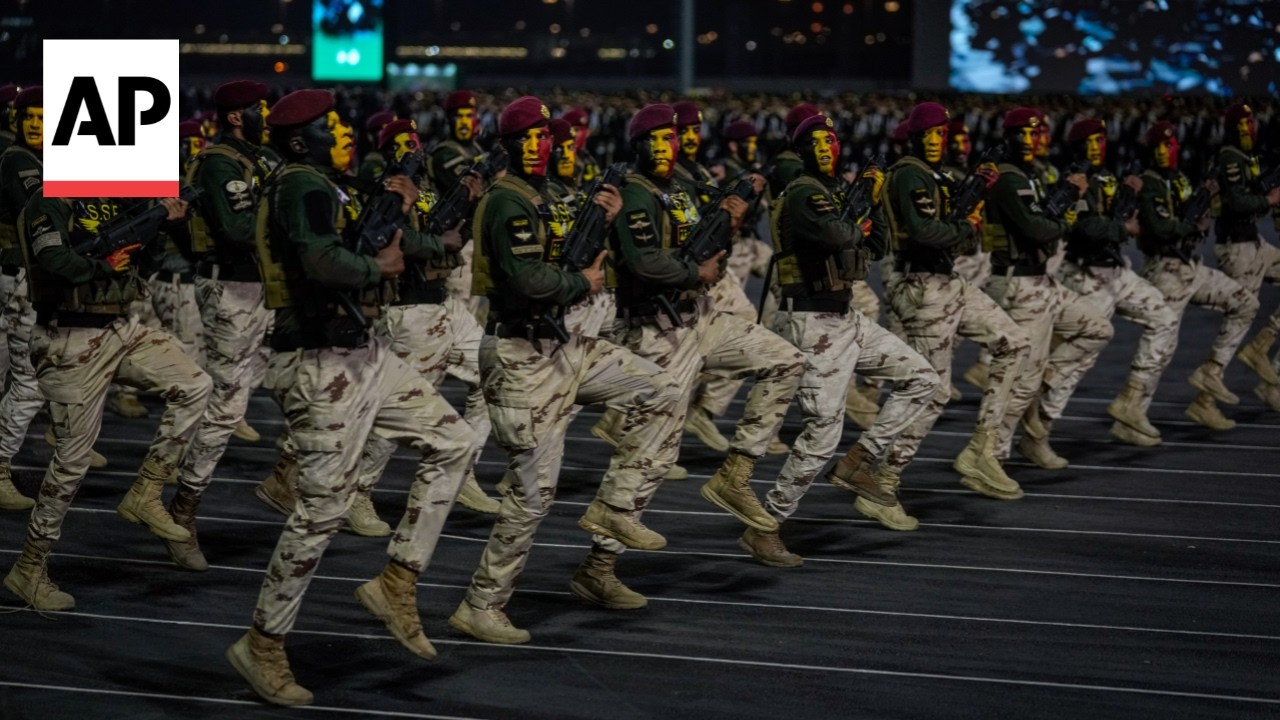 Saudi Arabia holds a military parade in preparation for Hajj pilgrimage