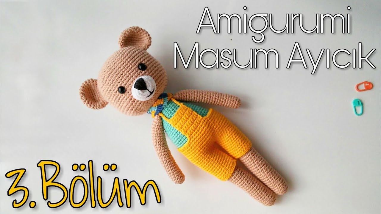 (Amigurumi) Masum Ayıcık Kulak, Burun Örme ve Birleştirme - Teddy Bear 3/4