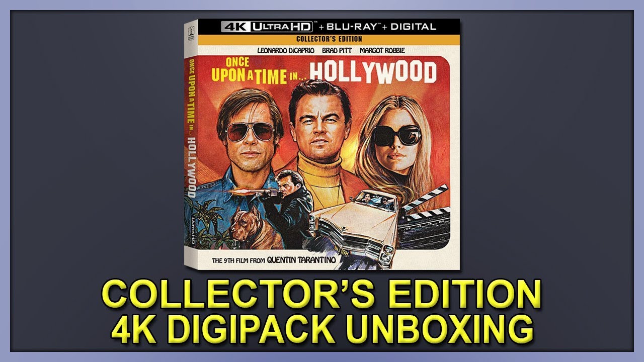 Once Upon a Time in Hollywood Collector's Edition 4K+2D Blu-ray Digipack Unboxing
