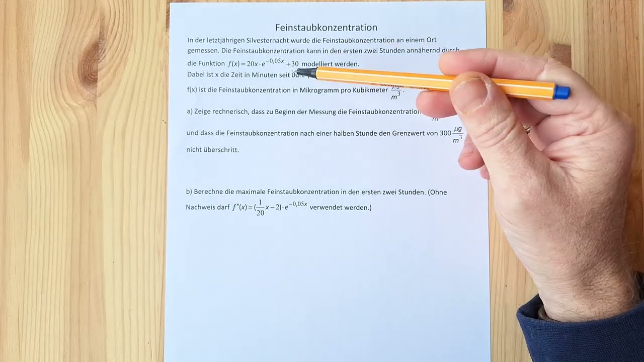 Feinstaubkonzentration (zusammengesetzte e-Funktion, HP, WP)