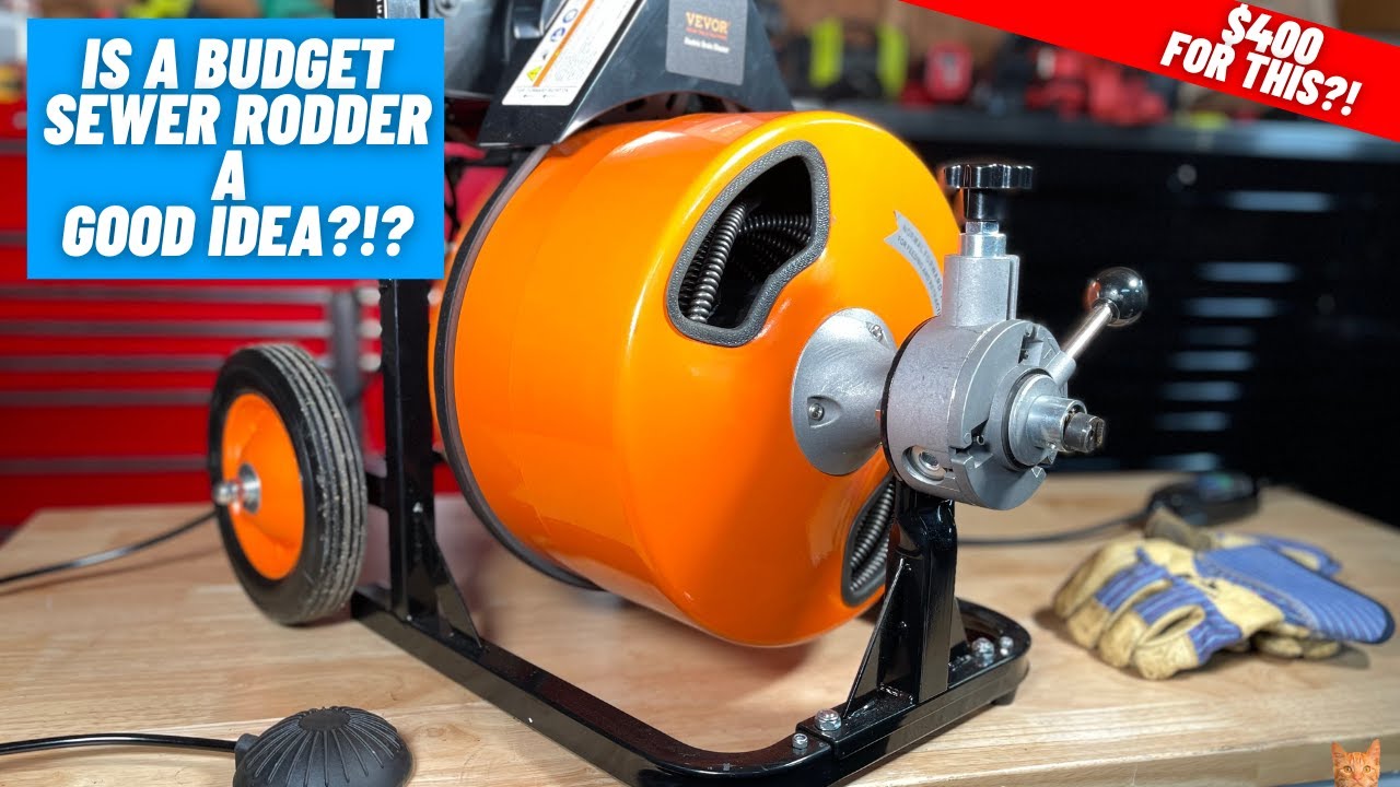 DIY Priced Sewer Rodder or Pay A Plumber??  ||  Vevor Sewer Drain Cleaner Review