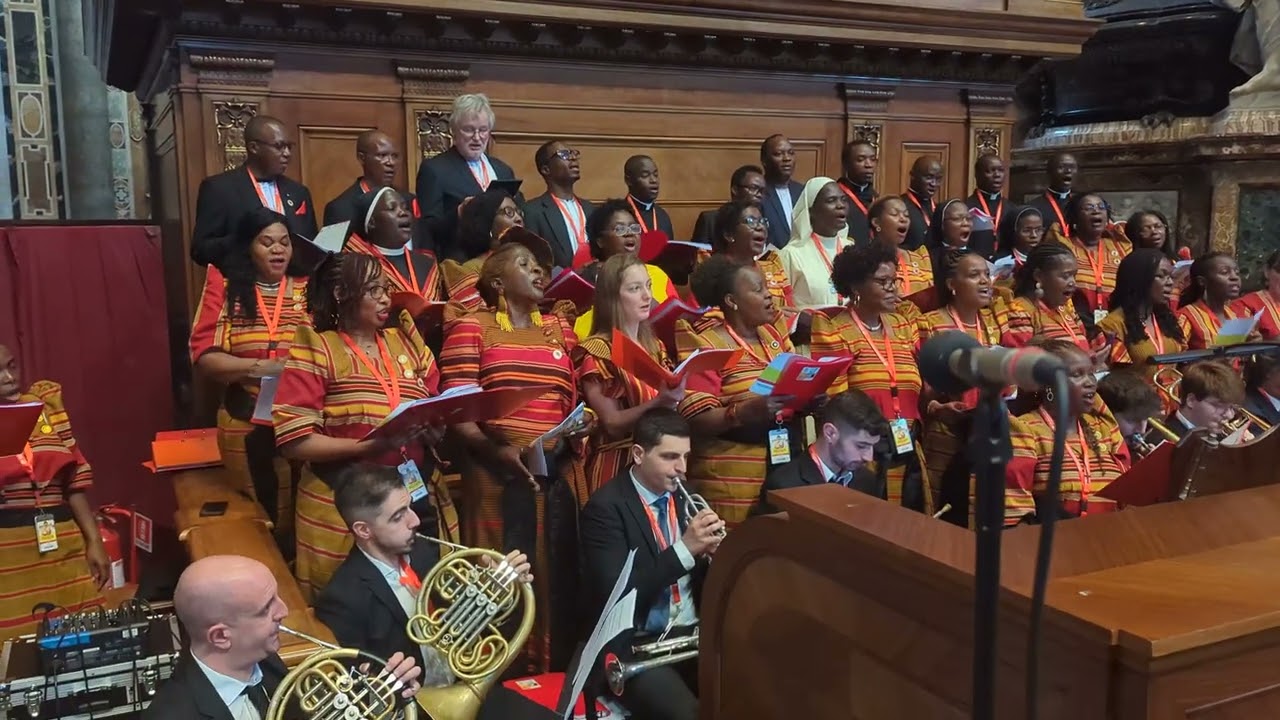 Song after 60th Anniversary Mass for the canonization of the Uganda Martyrs (St. Peter's Basilica)