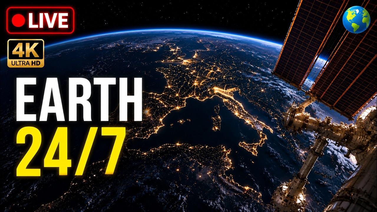 ISS Live Feed: Real-Time NASA Views of Earth from the International Space Station 4K 🚀