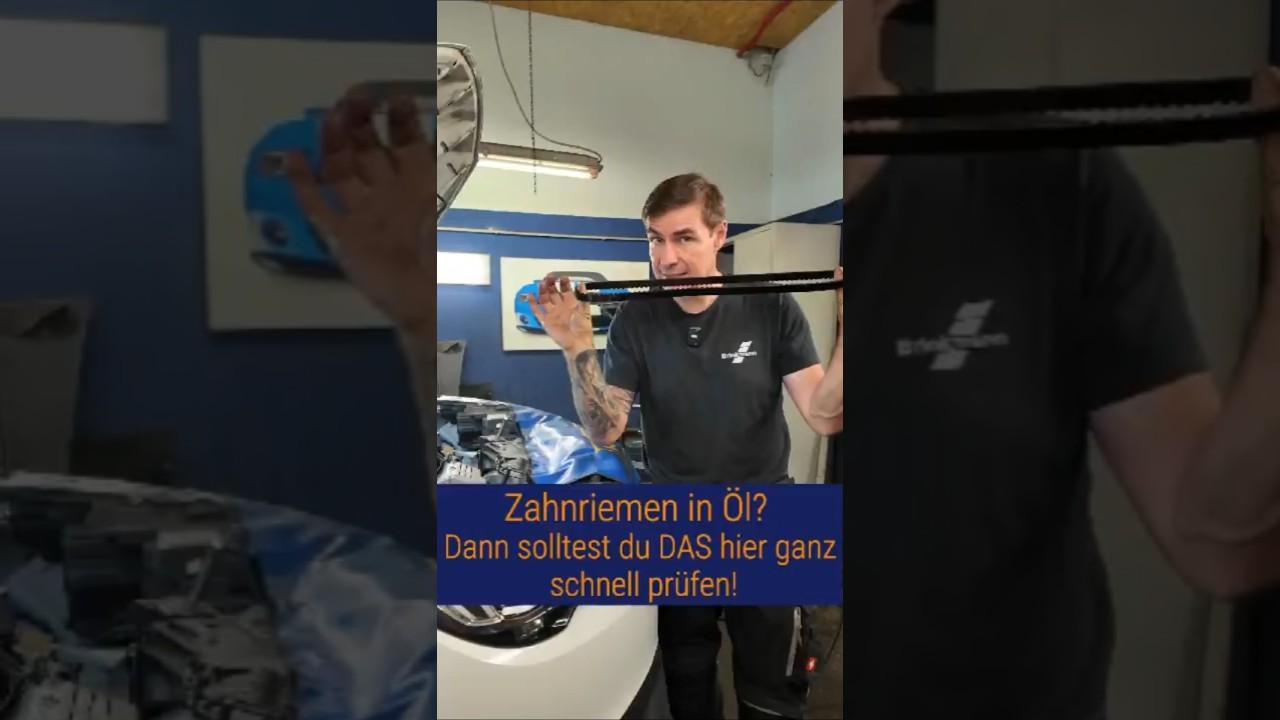 🦷 Zahnriemen in &Ouml;l? Dann solltest du DAS hier ganz schnell pr&uuml;fen! #kfz #kfzwerkstatt #kfzler #opel