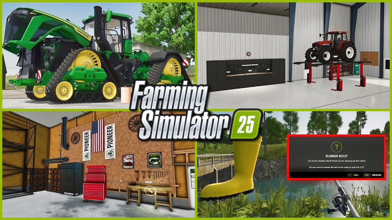 Farm Sim News - 9RX Game-Changing Animations, Custom Fishing System, & American Farm Sheds!