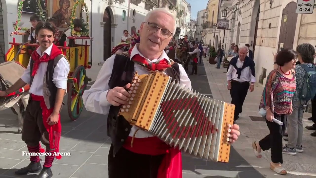 MONTE SANT'ANGELO: SFILATA DEI MULI BARDATI VERSO PULSANO-9 KM-ANNO 2022