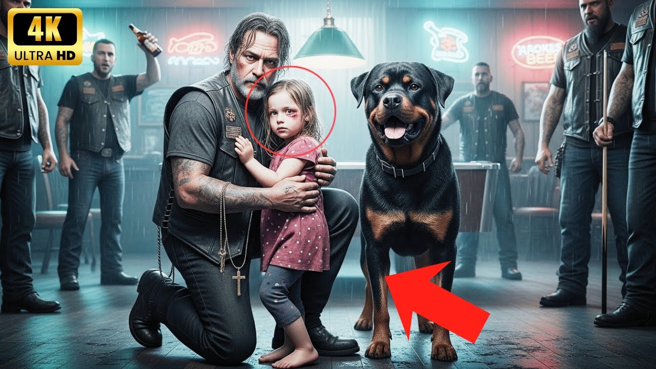 Little Girl Carried by Dog to Biker Clubhouse — “They Beat My Mama!” The Truth Shattered Hearts