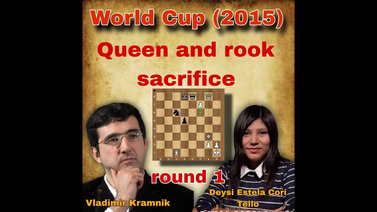 Queen and rook sacrifice | Kramnik vs D E Cori Tello, 2015 | #Lifestyle