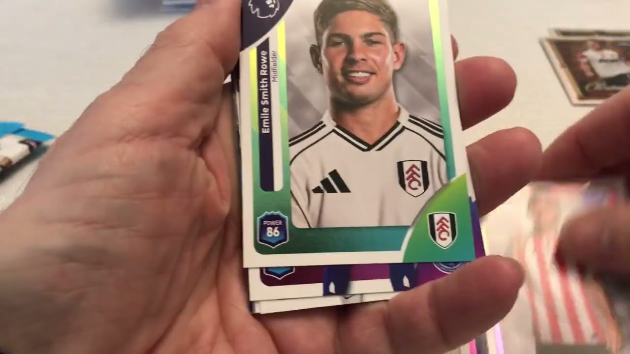 Opening 6 boxes of Topps Premier League 2026 bumper boxes - can we find any numbered cards