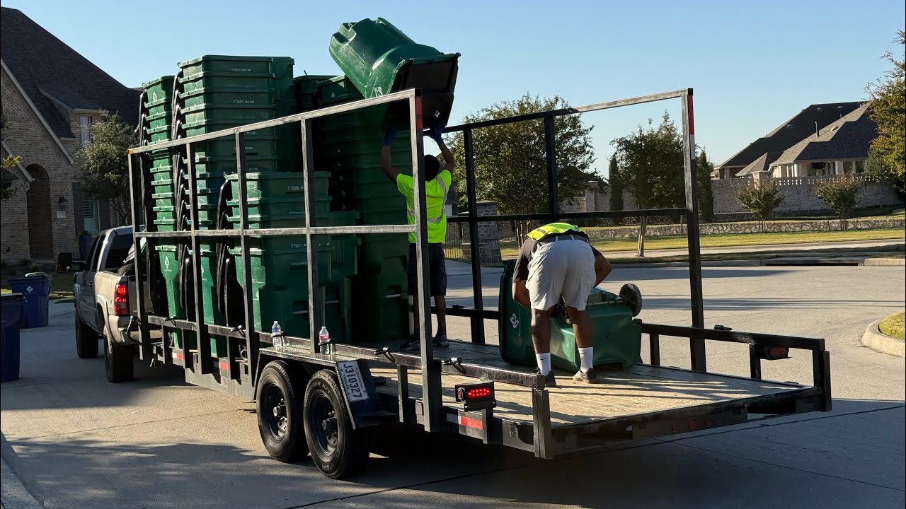 Waste Connections: Celina, Texas Cart Removal! 