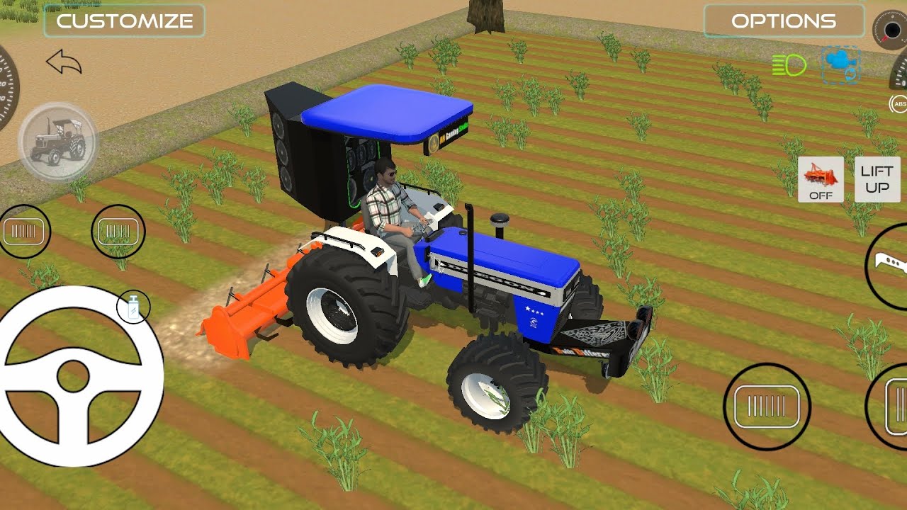 || SWARAJ 744 AND ROTAVETAR AND SIMULATOR FARMING GAME 