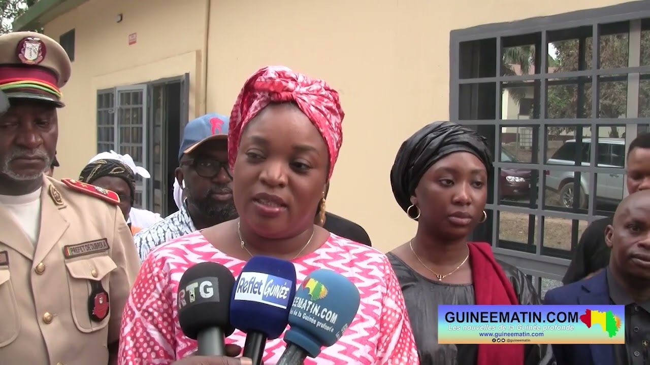 Dubréka : la ministre Patricia Lamah visite le  Guichet Unique de prise en charge des VBG