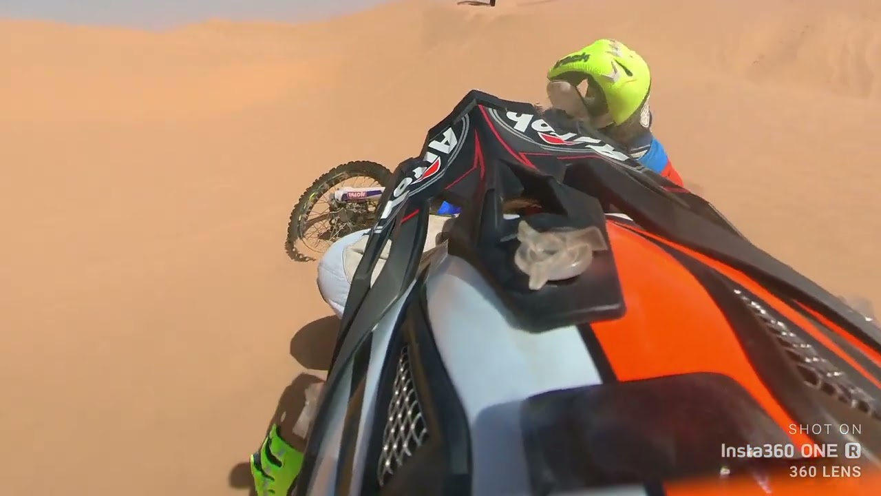 Tunisia Raid 2023 Fall on sand.