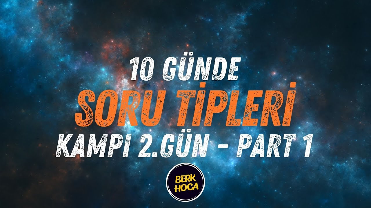 YDT 10 Günde Soru Tipleri Kampı 2.Gün | Reading'1