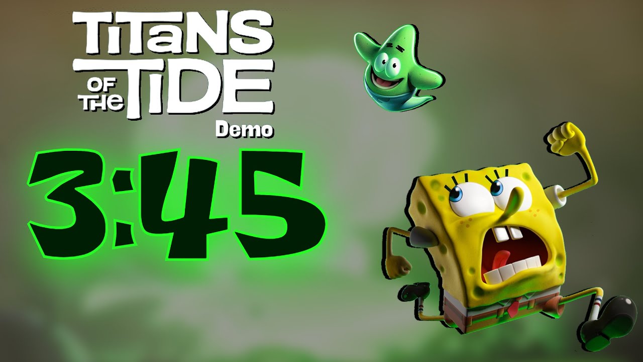SpongeBob Titans of the Tide - Demo Speedrun in 3:45 (3:50 IGT)