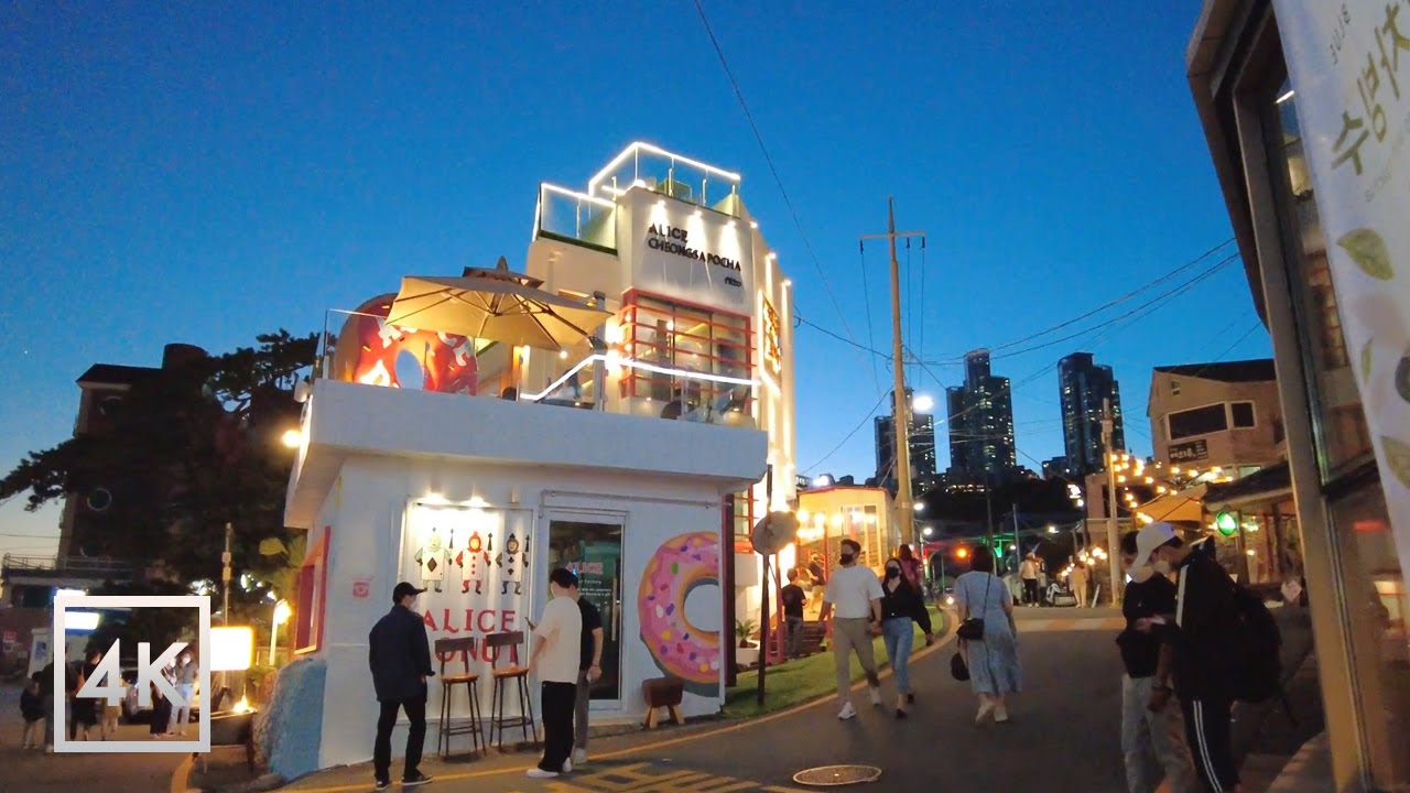 [4K] BUSAN Walker - Haeundae Beach Before Chuseok | 추석전 일요일 해운대해수욕장 [Part 2]