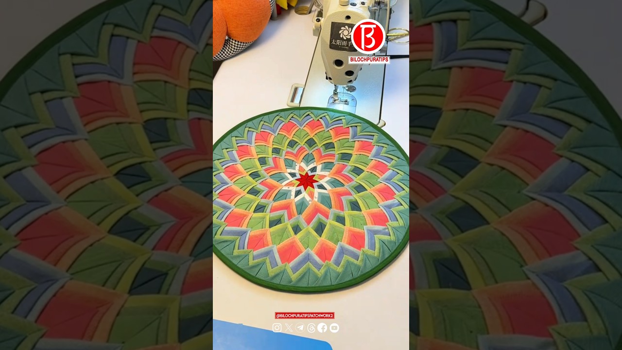 Patchwork Lotus Cushion Making Tutorial (Part 1)