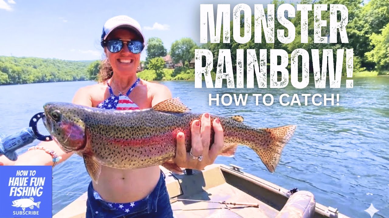 Big Rainbow Trout Fishing Spot in Branson, Missouri - Part 2