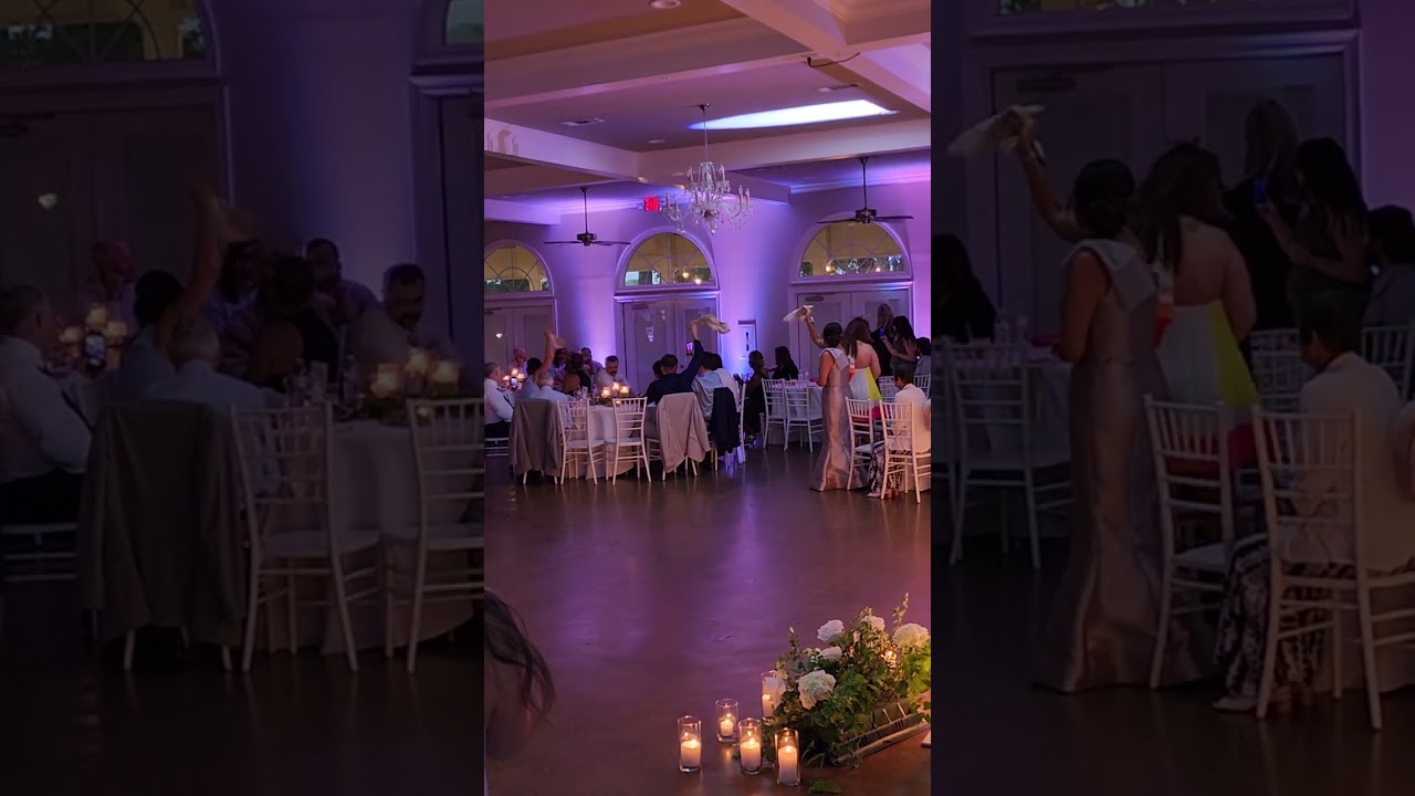 Thunderstruck Wedding Grand Entry Light Show.