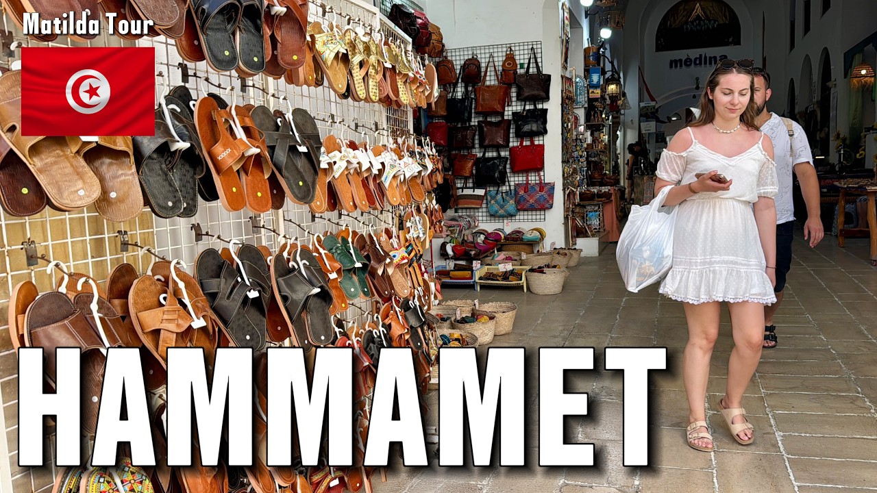 Tunisia Travel 2025 | 4K Walking Tour at Yasmin Hammamet Medina, Shopping & Culture