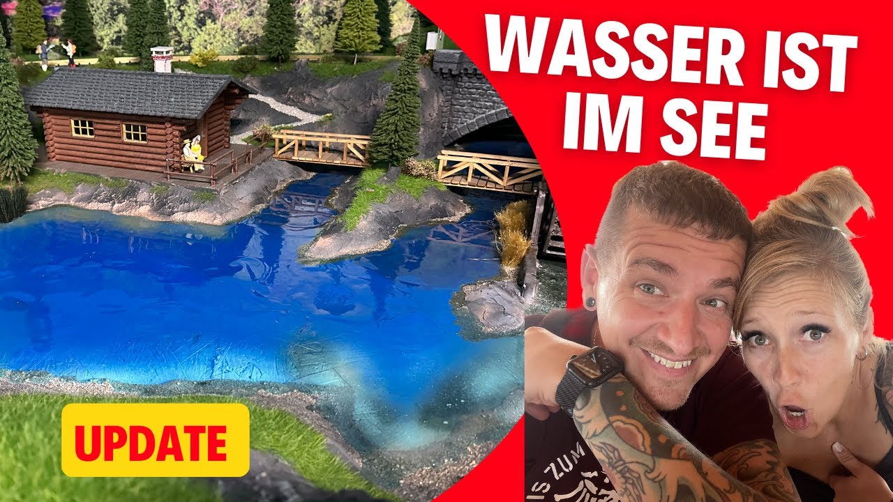 Wir befüllen den See mit Modellwasser / Gestaltung Gewerbegebiet / LGB Modelleisenbahn #113