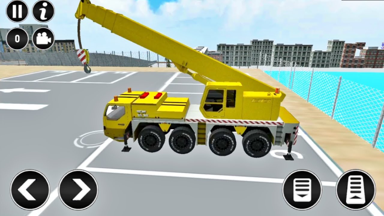 Real Construction Simulator - Use Crane To Place Coferdam on Site - Android Gameplay 3D