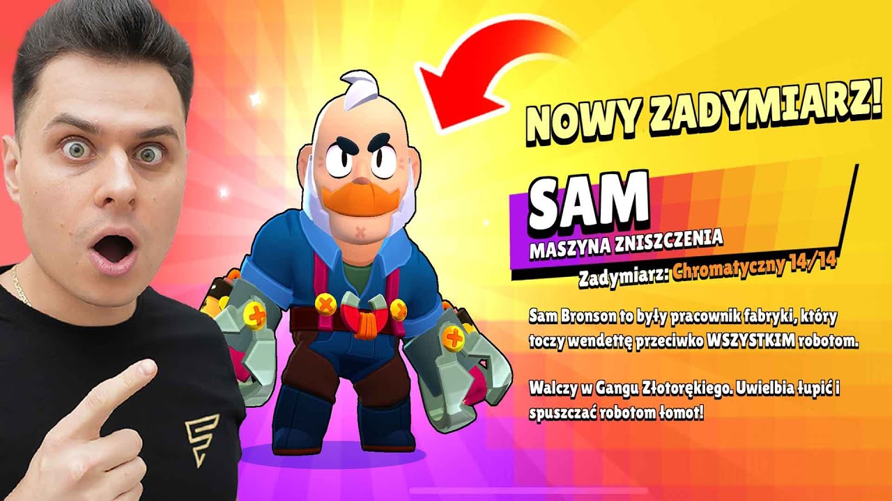 Testuje NOWEGO SAMA Przedpremierowo! BrawlStars