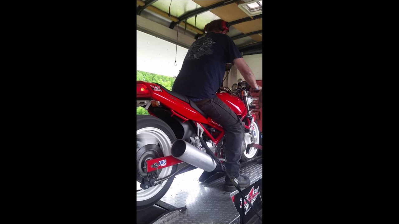 1992 suzuki bandit 400 on the dyno