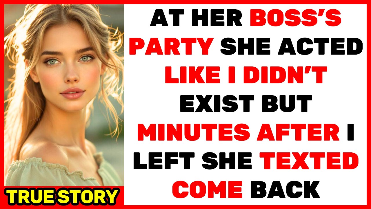 She Ignored Me at Her Boss’s Party — But Minutes After I Walked Out, She Begged Me to Return...
