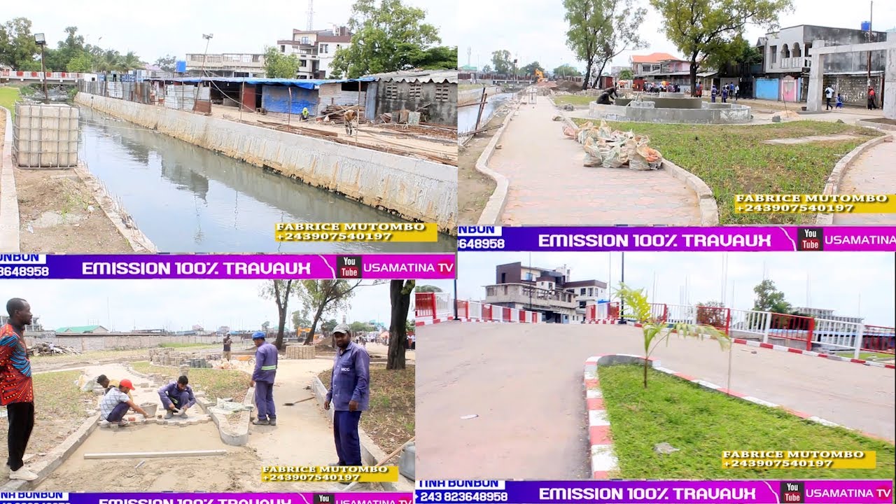 100%TRAVAUX INCROYABLE TRANSFORMATION PARC FATSHI VERS KAUKA MATONGE