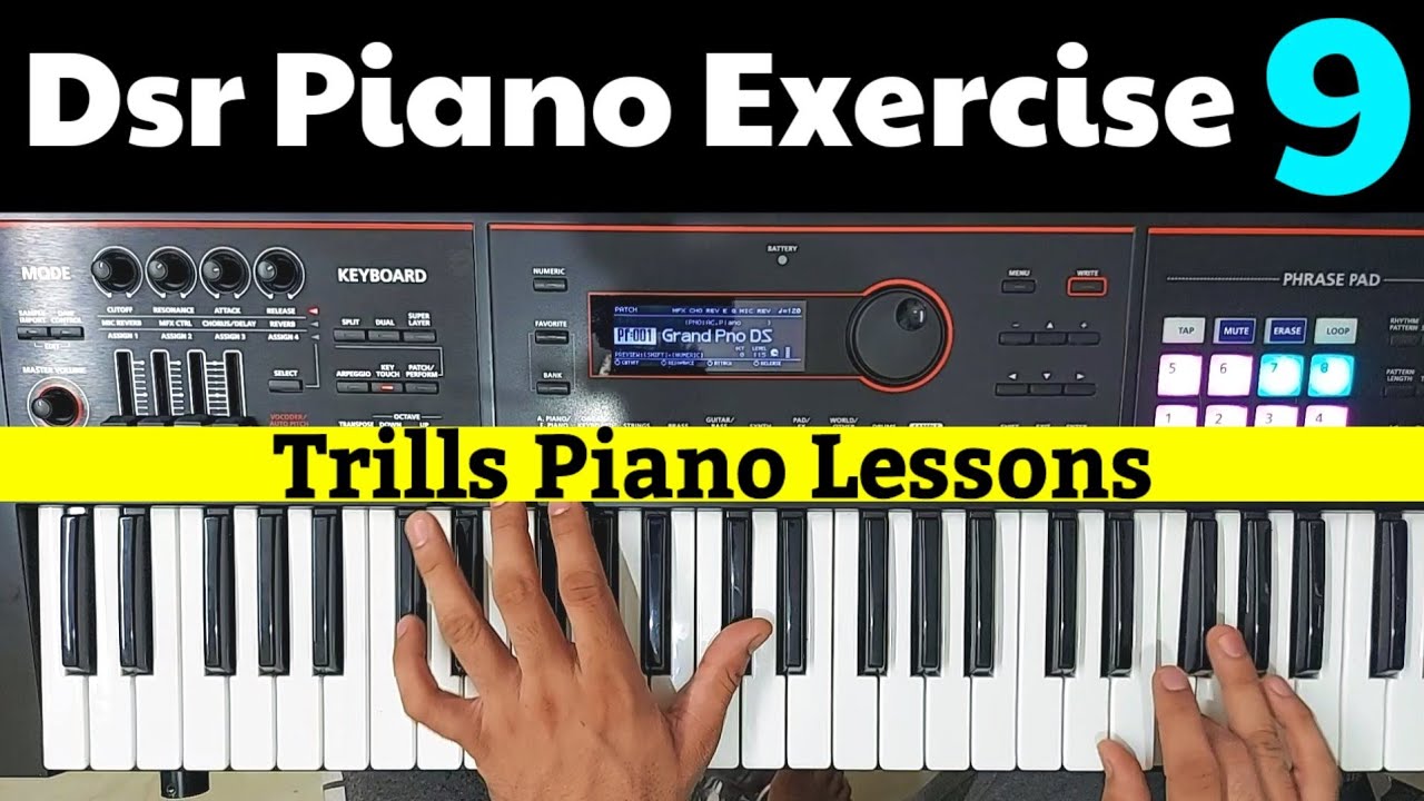 Piano Trills Exercise - How To Play Trills on Piano | Dsr Piano Exercise 9 | Piano Lessons