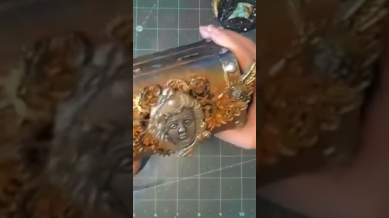 #diy #mixedmedia Angelic Steampunk #alteredbox