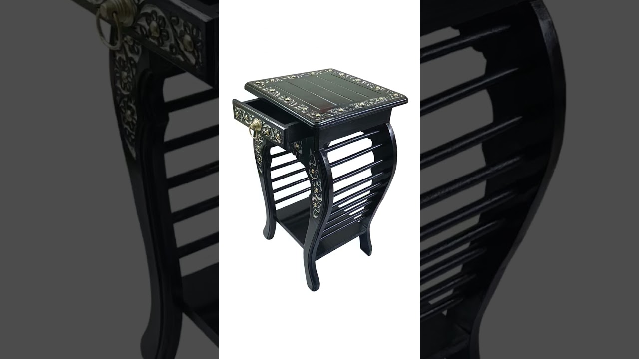 wooden side table 