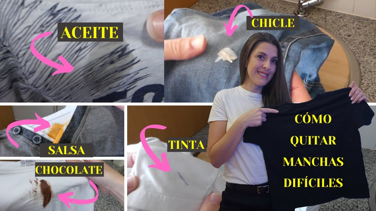 C&oacute;mo quitar manchas dif&iacute;ciles