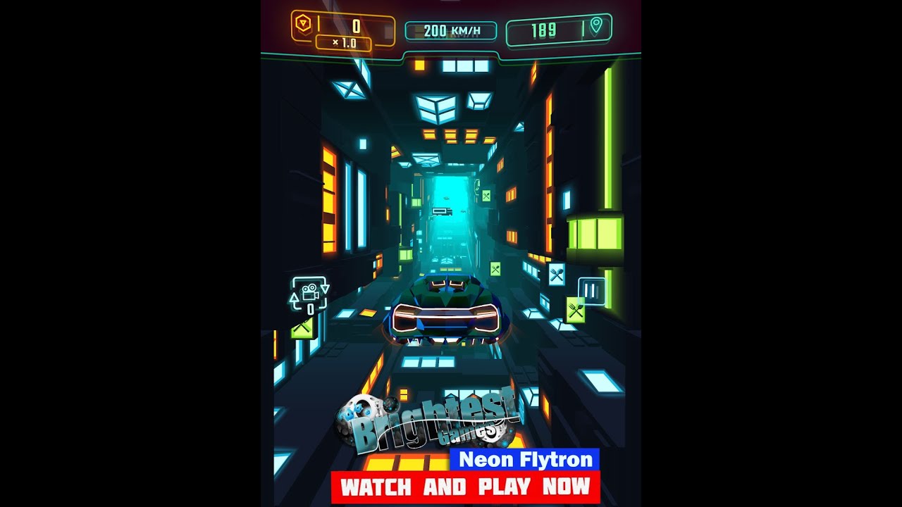 Neon Flytron Cyberpunk Racer Game &middot; Gameplay &middot; Walkthrough