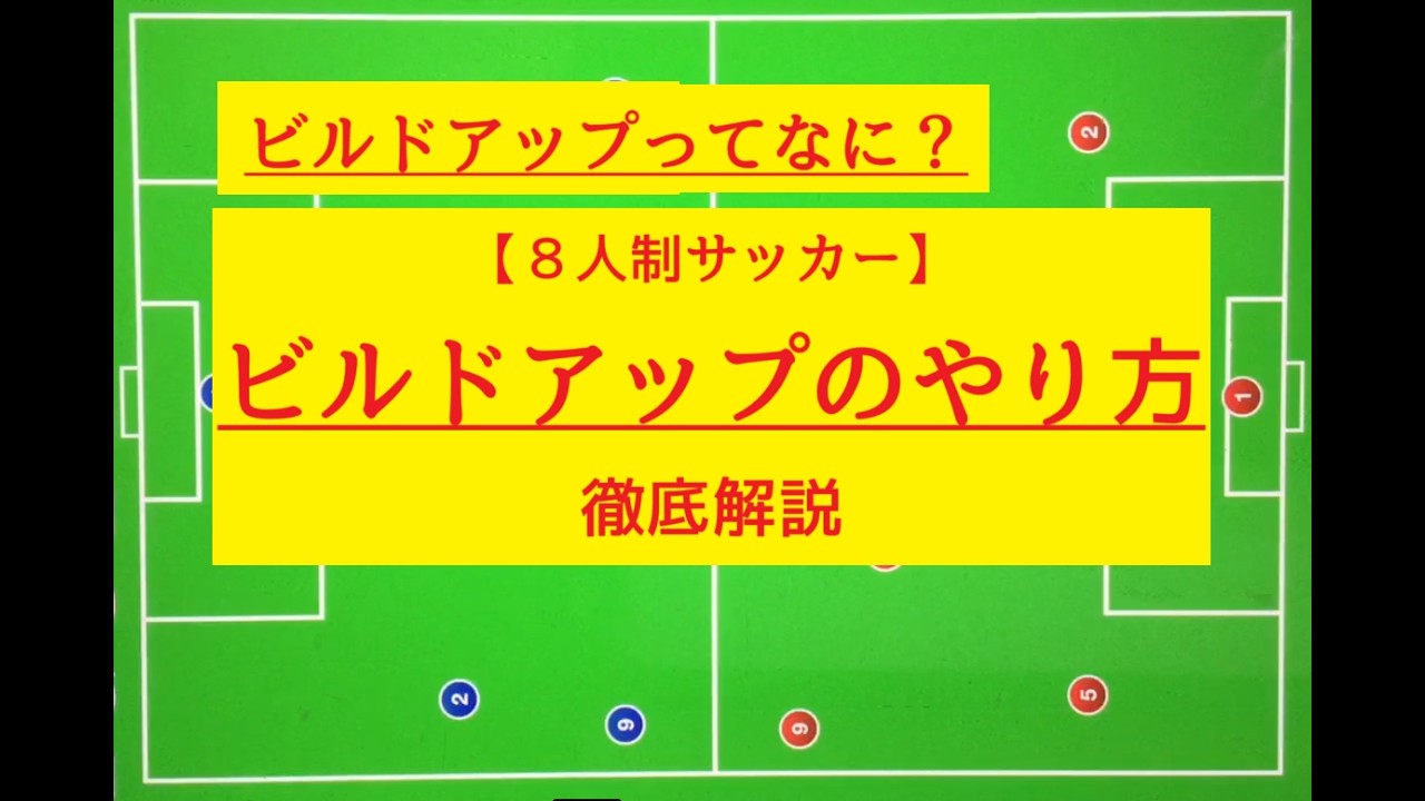 【8人制サッカー】ビルドアップのやり方