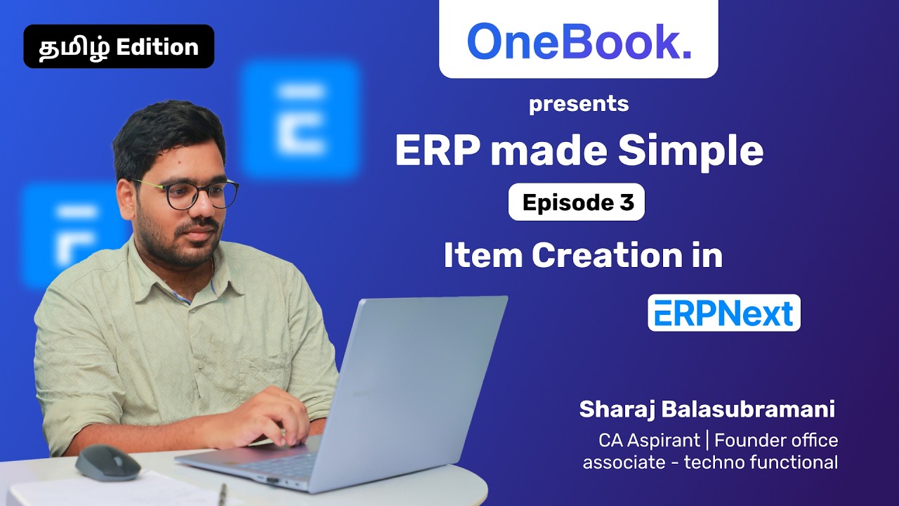 Item Creation in ERPNext V15 | ERP Made Simple Ep-3 | Sharaj #erpintamil #erp #frappe #erpnext