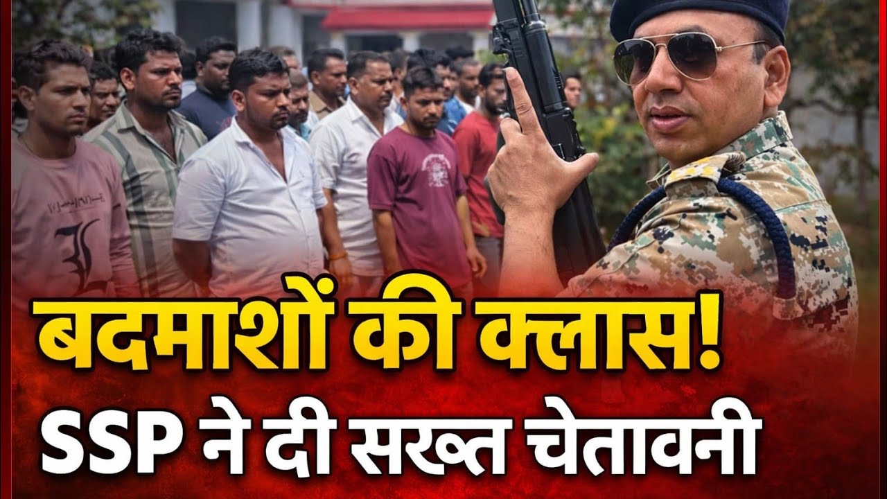🚨 रायगढ़ में 100 बदमाशों की परेड | SSP शशि मोहन सिंह की सख्त चेतावनी| Raigarh Police Action #raigarh