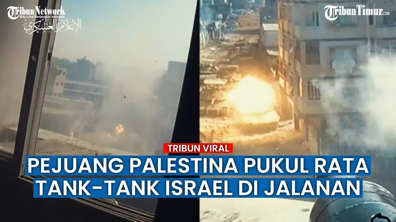 Duarrr, Kendaraan dan Senjata Tentara Israel Buyar Digempur Peluncur Roket Al-Qassam