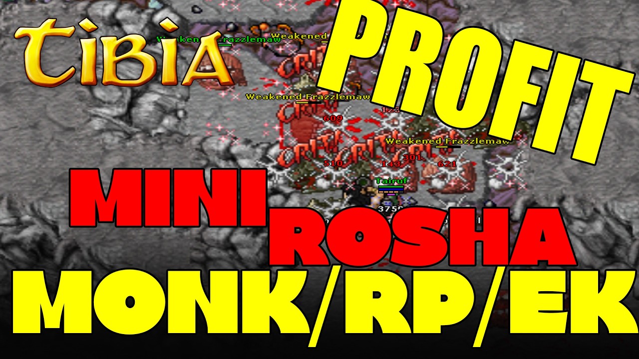 MEGA HAJS! - TIBIA MINI ROSHA -  DOBRE MIEJSCE DLA MONK EK/RP